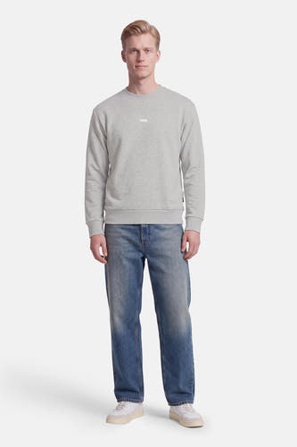 Sweat col O - gris