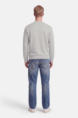 Sweat col O - gris