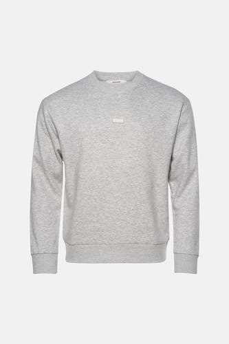 Sweat col O - gris