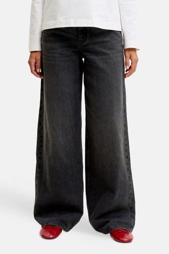 Jeans wide dark grey denim - JJXX