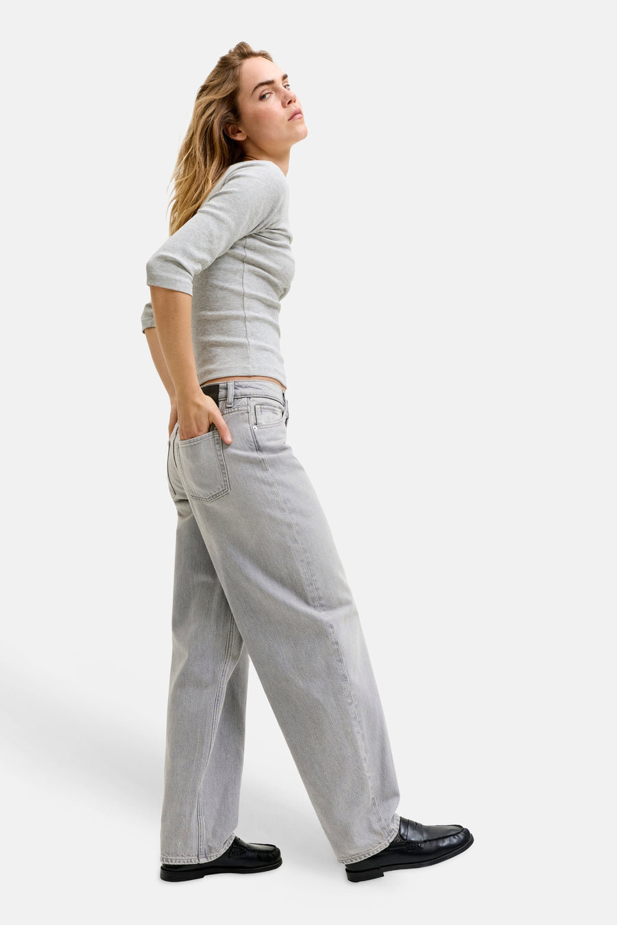 Jeans coupe spécial light grey denim - JJXX