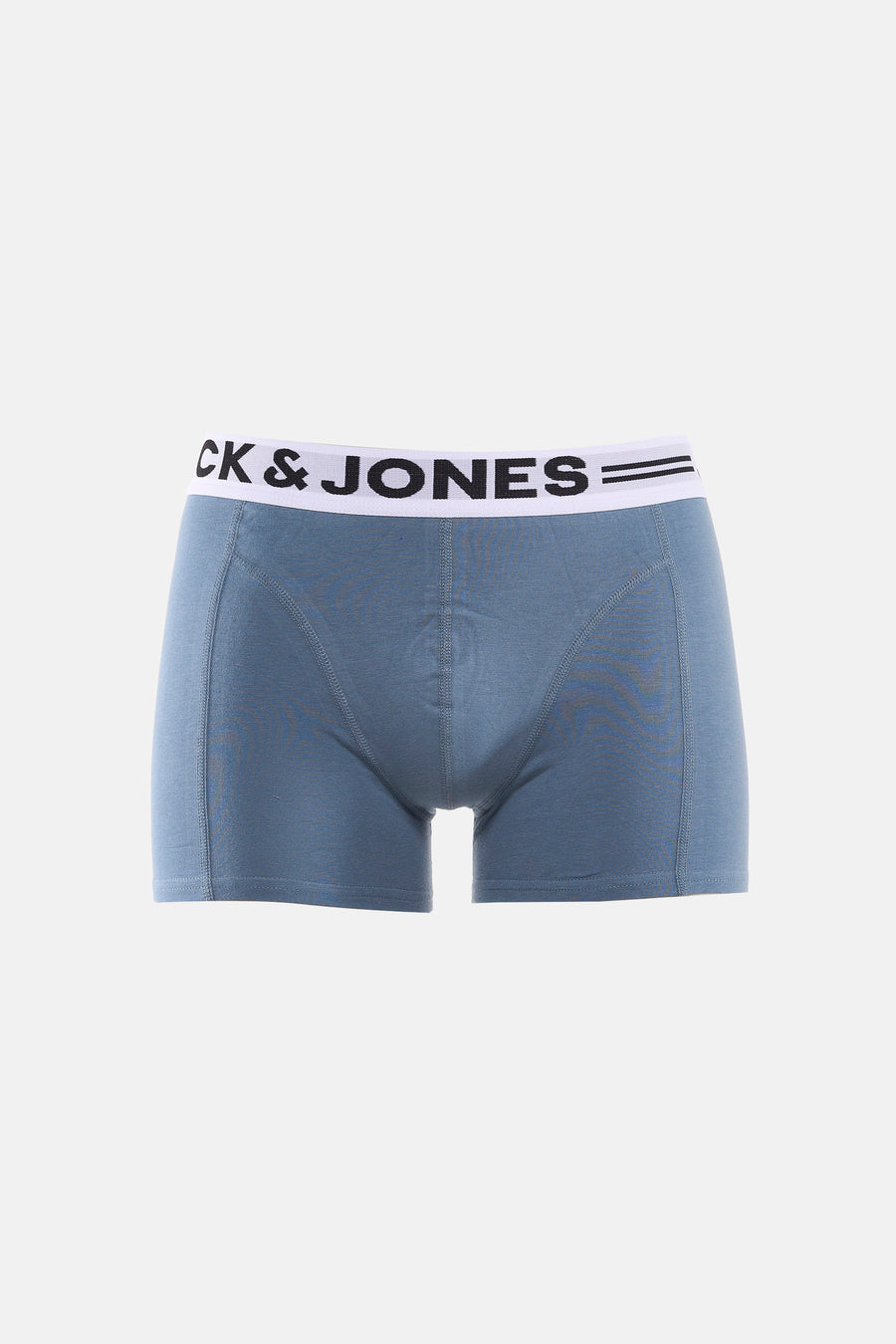 Boxer bleu d'ACCESSORIES BY JACK & JONES, avec une ceinture élastique griffée.