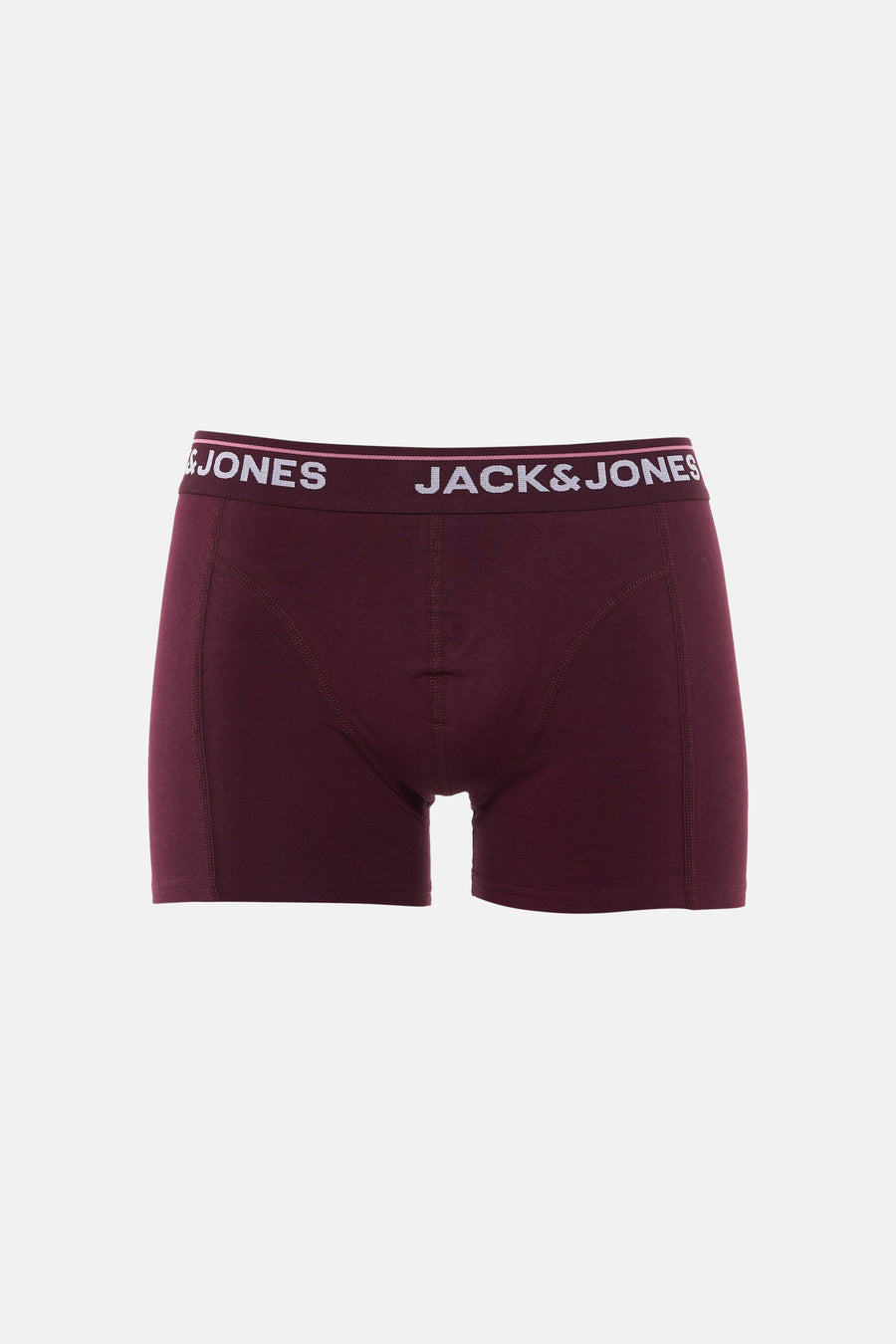 Boxer short Bordeaux van ACCESSORIES BY JACK & JONES avec une ceinture élastique à logo.