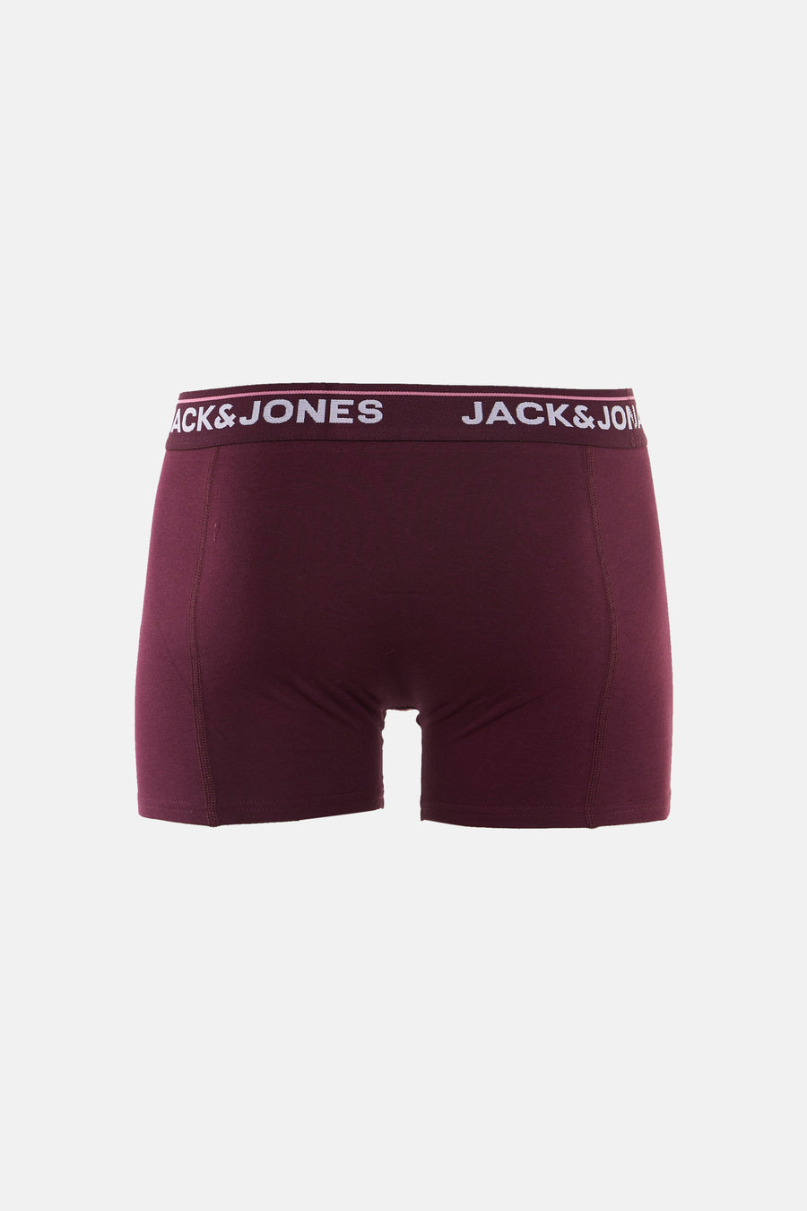 Bordeaux boxershort van ACCESSORIES BY JACK & JONES met een elastische tailleband met logo.
