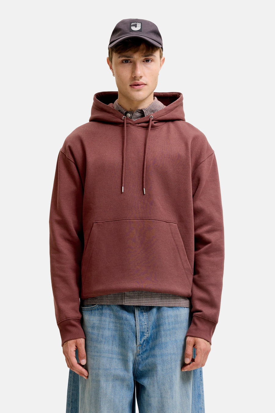 Sweat à capuche brun - ORIGINALS BY JACK & JONES