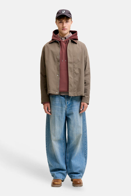 Sweat à capuche brun - ORIGINALS BY JACK & JONES