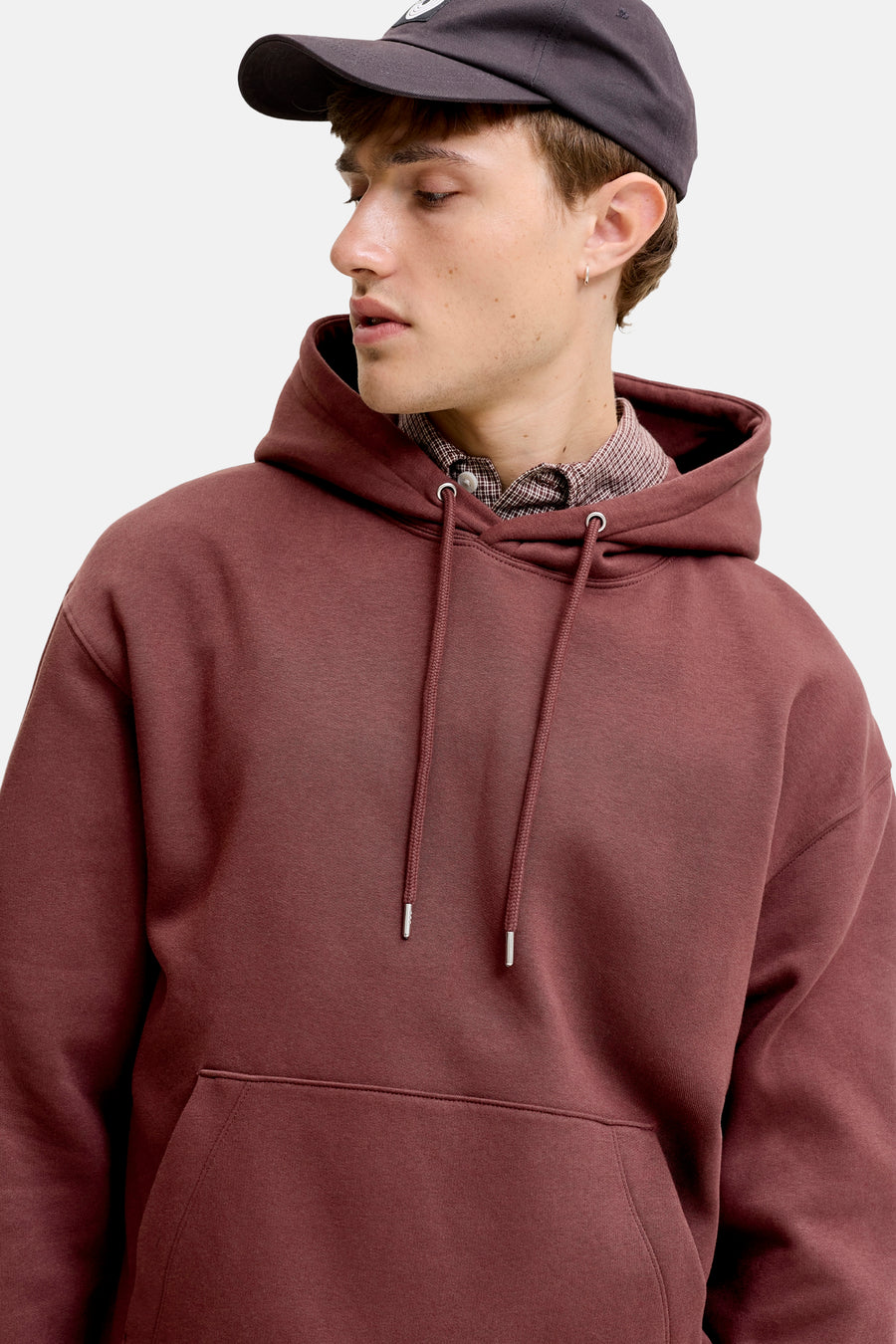 Sweat à capuche brun - ORIGINALS BY JACK & JONES