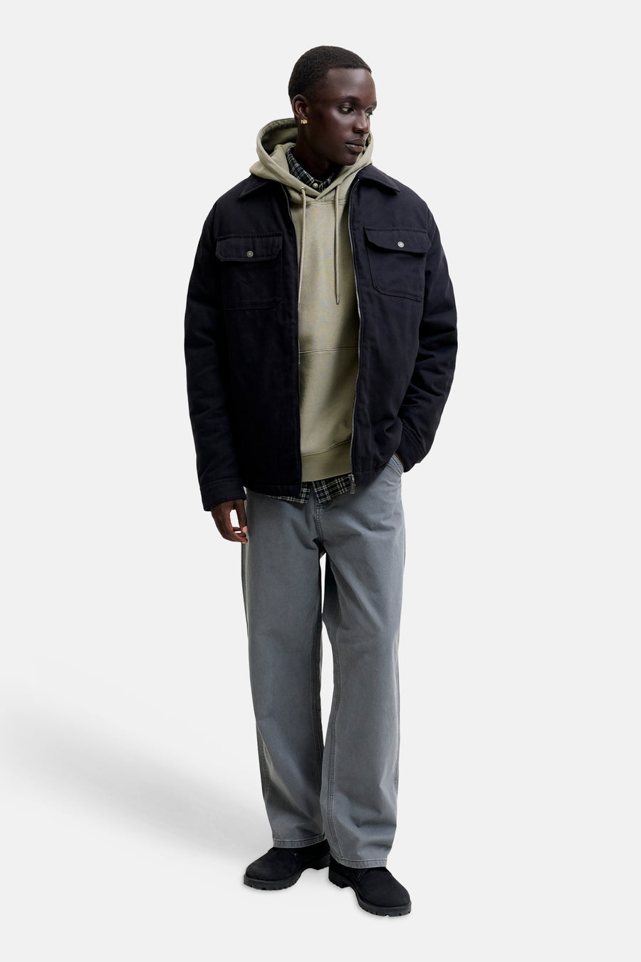 Sweat à capuche vert - ORIGINALS BY JACK & JONES