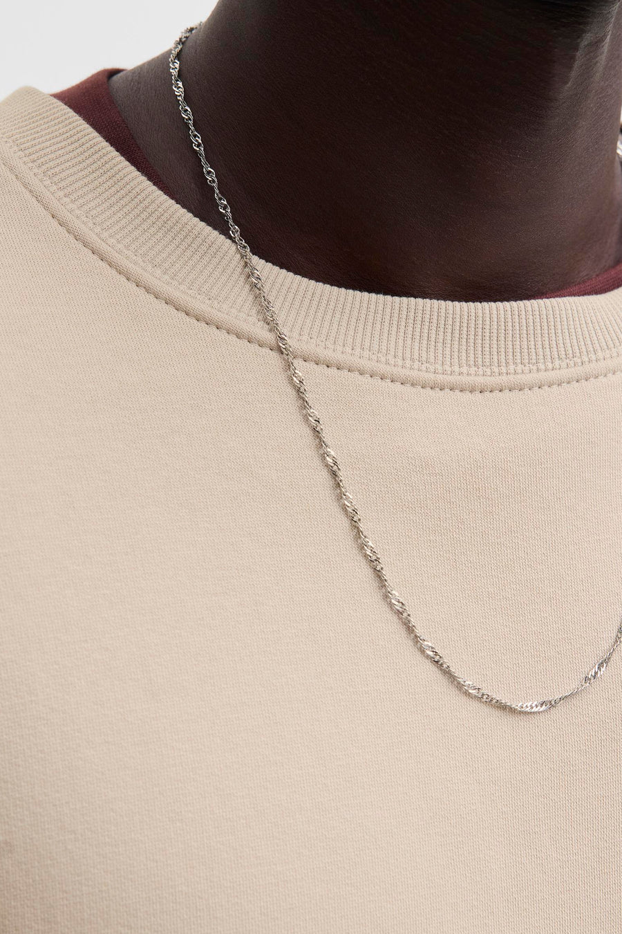 Sweat col O Écru - ORIGINALS BY JACK & JONES