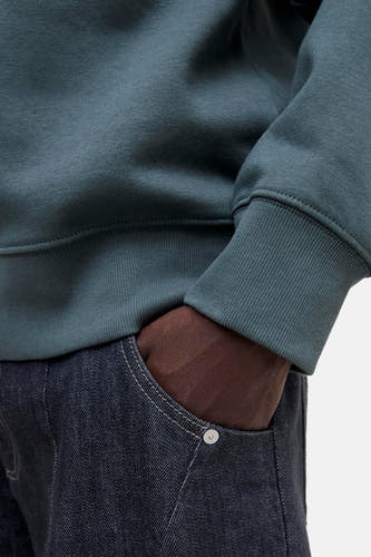 Sweat col O - gris