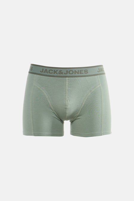 Boxer short bleu d'ACCESSORIES BY JACK & JONES, avec une ceinture élastique à logo.