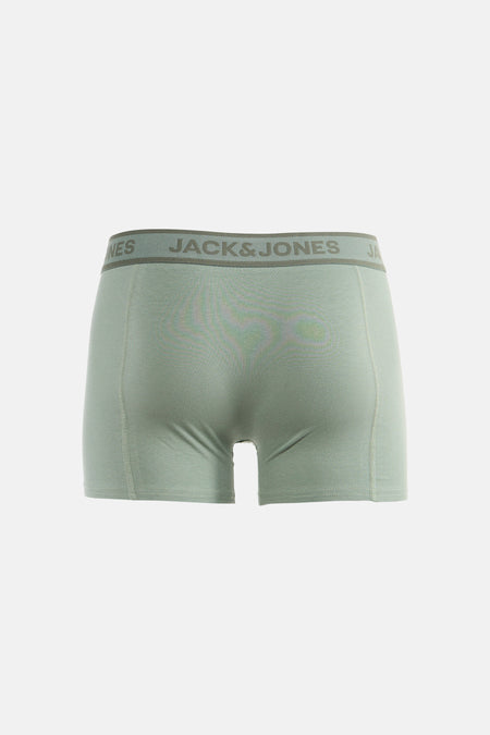 Blauw boxershort van ACCESSORIES BY JACK & JONES, met een elastische tailleband met logo.
