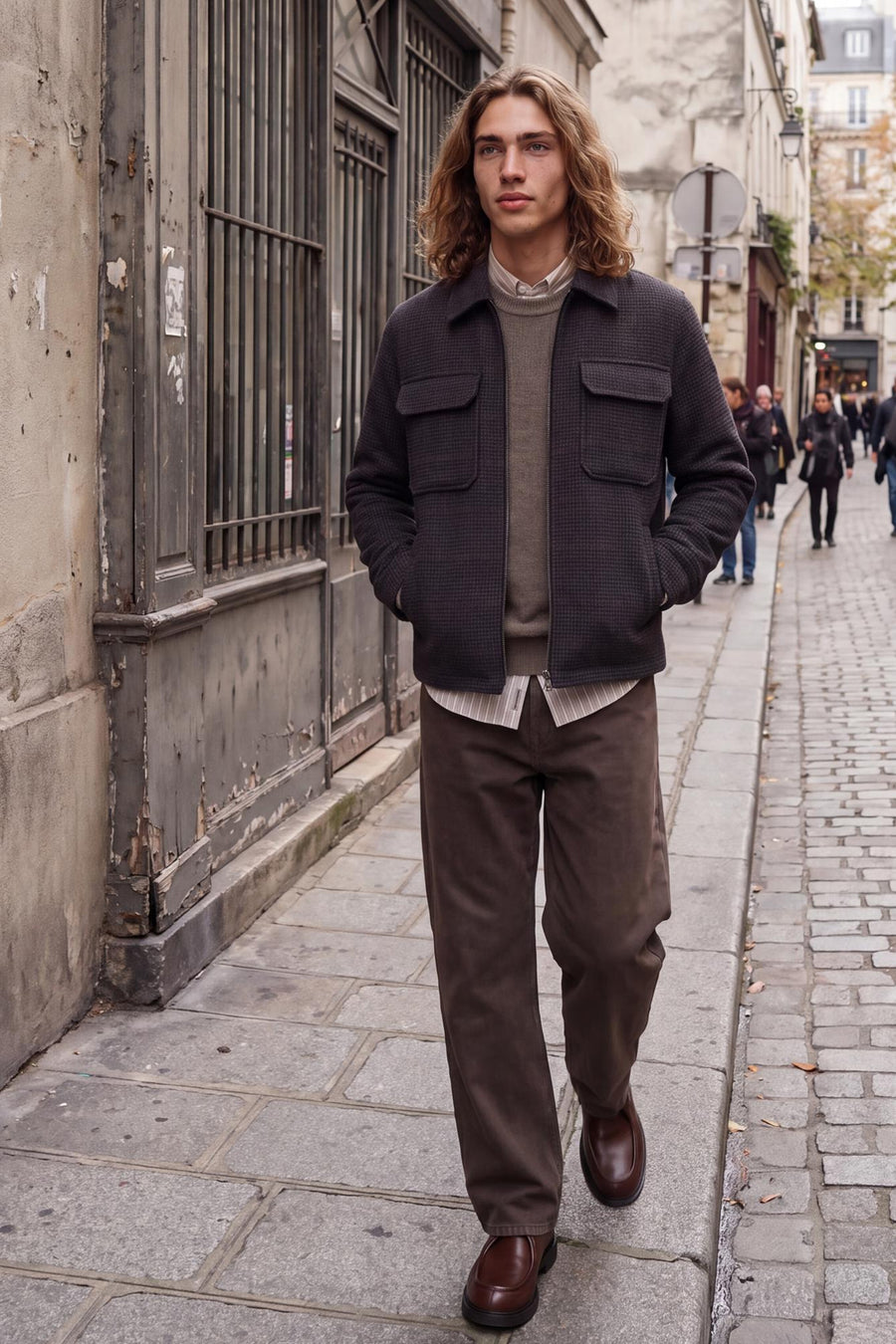 Veste courte bleu - PREMIUM by JACK & JONES
