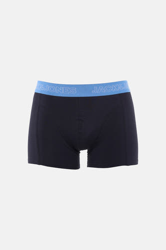 Boxer bleu d'ACCESSORIES BY JACK & JONES, avec une ceinture à logo bleu clair.