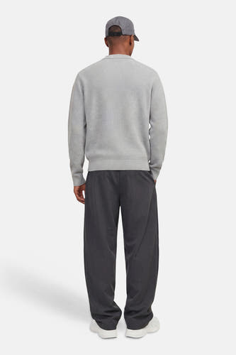 Pull col O - Light Grey Melange