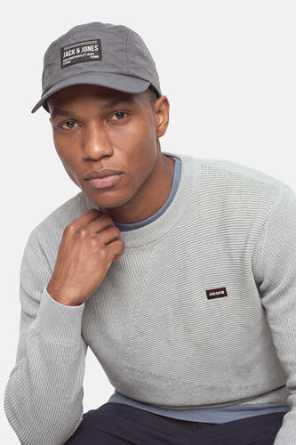 Pull col O - Light Grey Melange