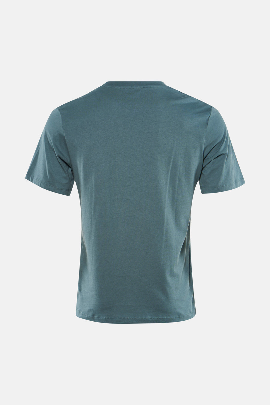 Groen T-shirt met korte mouwen van CORE BY JACK & JONES, effen kleur met een ronde hals, achteraanzicht.