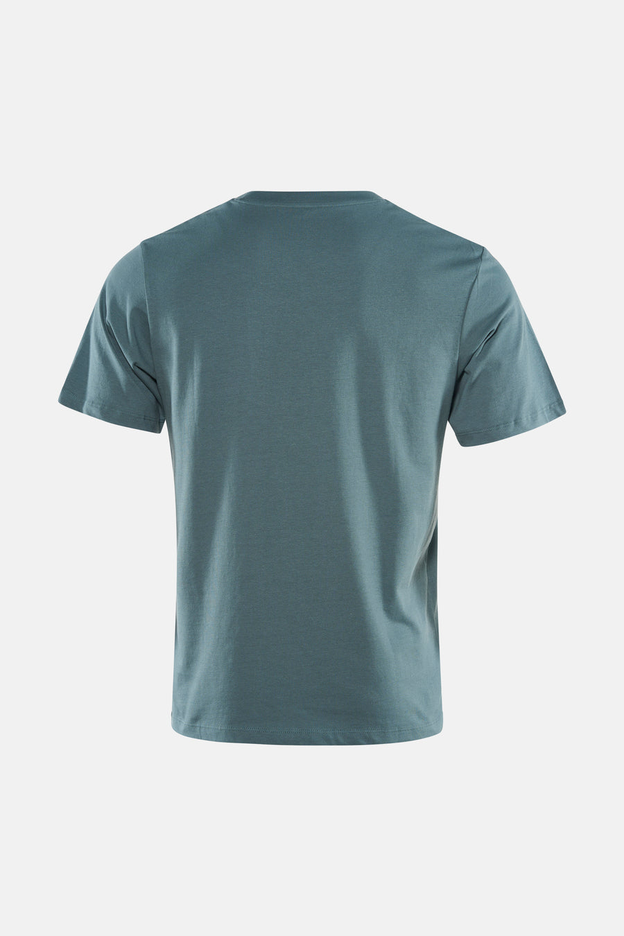 Groen T-shirt met korte mouwen van CORE BY JACK & JONES, achterkant weergegeven, effen stof, klassieke ronde halslijn.