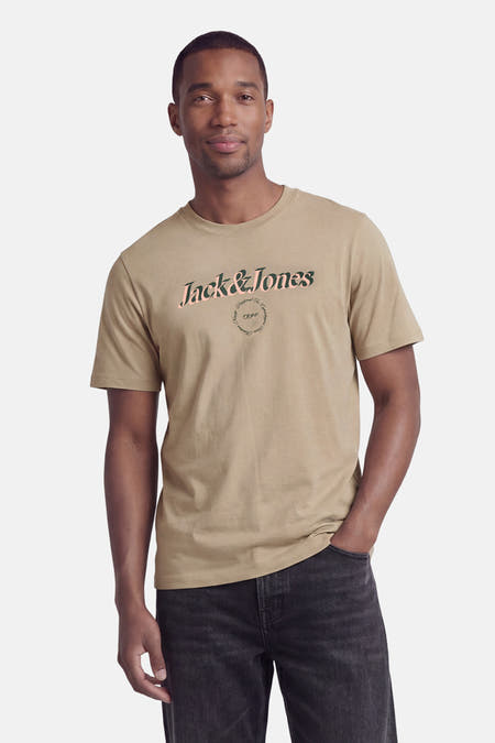 T-shirt met korte mouwen van ORIGINALS BY JACK & JONES met een tweekleurig Jack & Jones logo en '1990' opdruk op de borst.