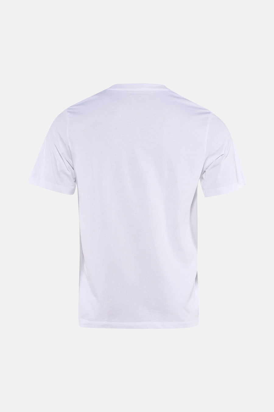 T-shirt blanc à manches courtes de CORE BY JACK & JONES, vue arrière, uni et simple.