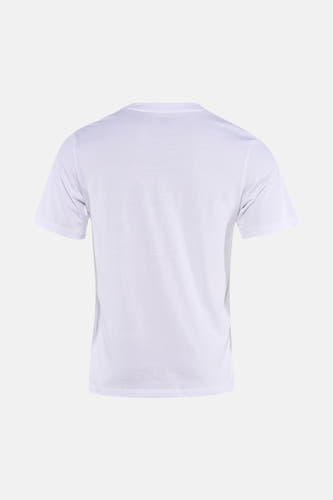 T-shirt blanc à manches courtes, uni et vu de dos, de ORIGINALS BY JACK & JONES.