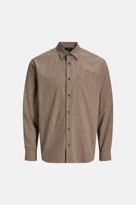 Chemise (manches longues) brun - PREMIUM by JACK & JONES