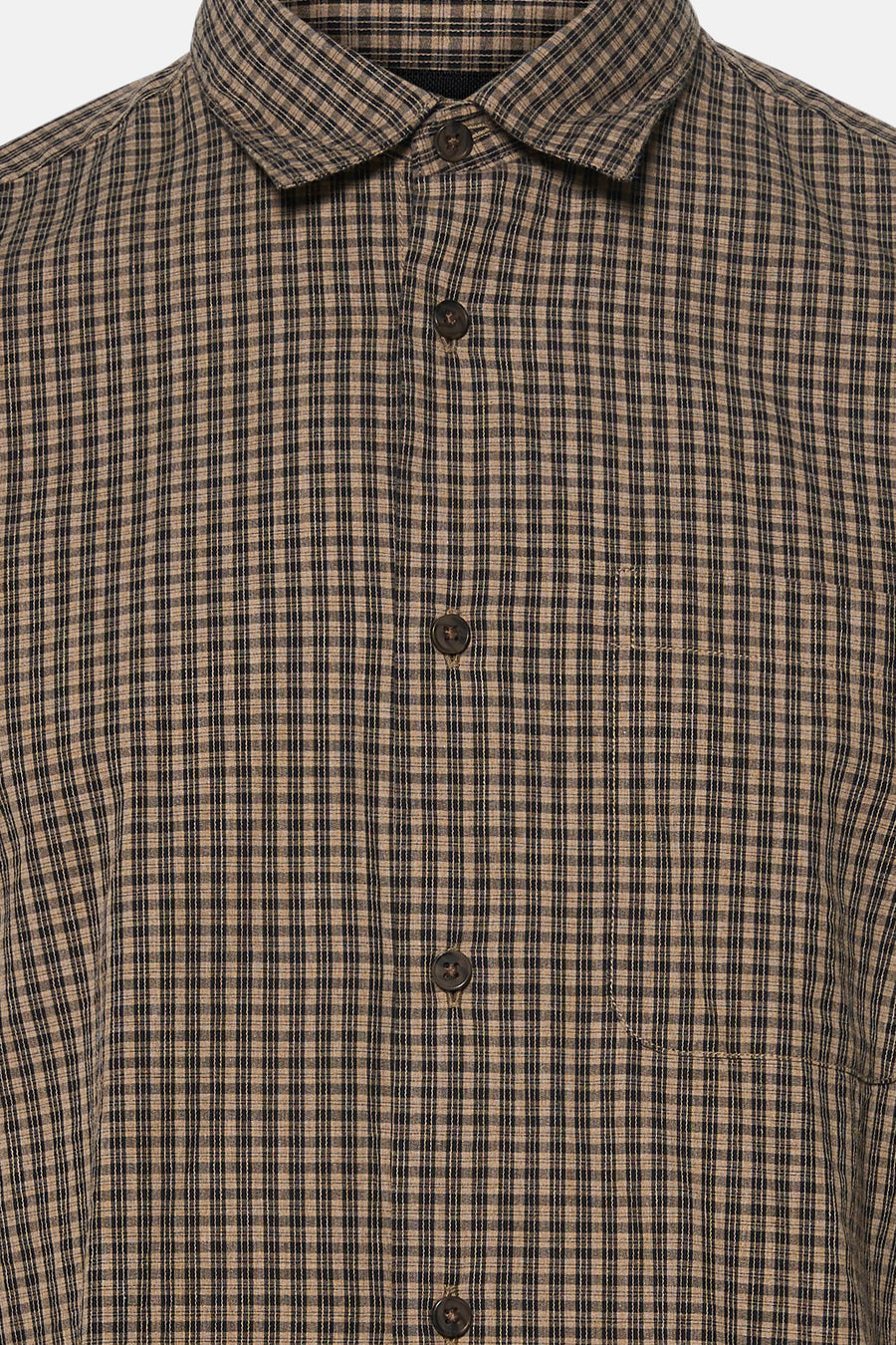 Chemise à manches longues - brun