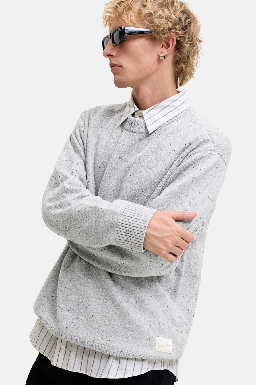 Pull col O gris - ORIGINALS BY JACK & JONES