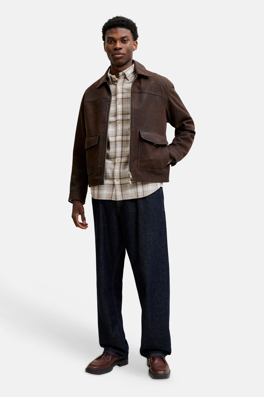 Chemise à manches longues - beige