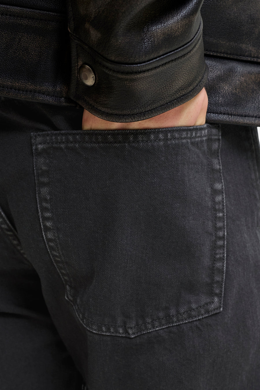 Jeans straight black denim - JACK & JONES JEANS INTELLIGENCE
