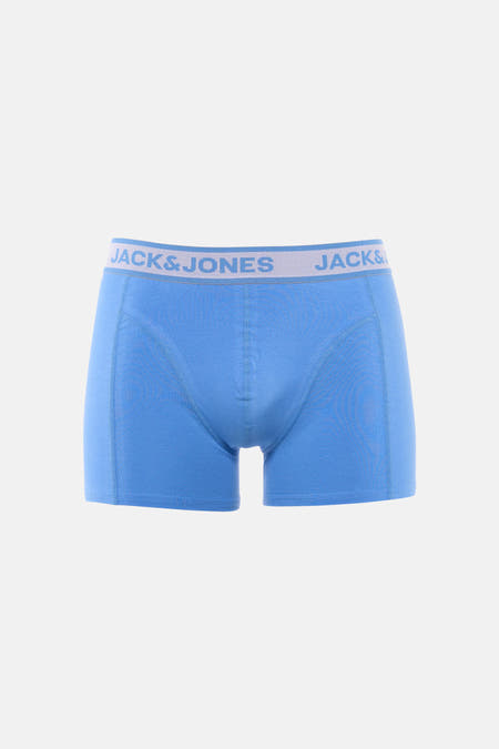 Boxer short bleu d'ACCESSORIES BY JACK & JONES, avec taille élastique avec logo de la marque.