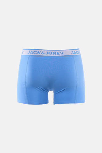 Blauwe boxershort van ACCESSORIES BY JACK & JONES, met elastische tailleband met merklogo.