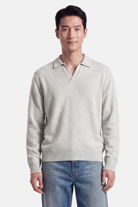 Pull col O - gris