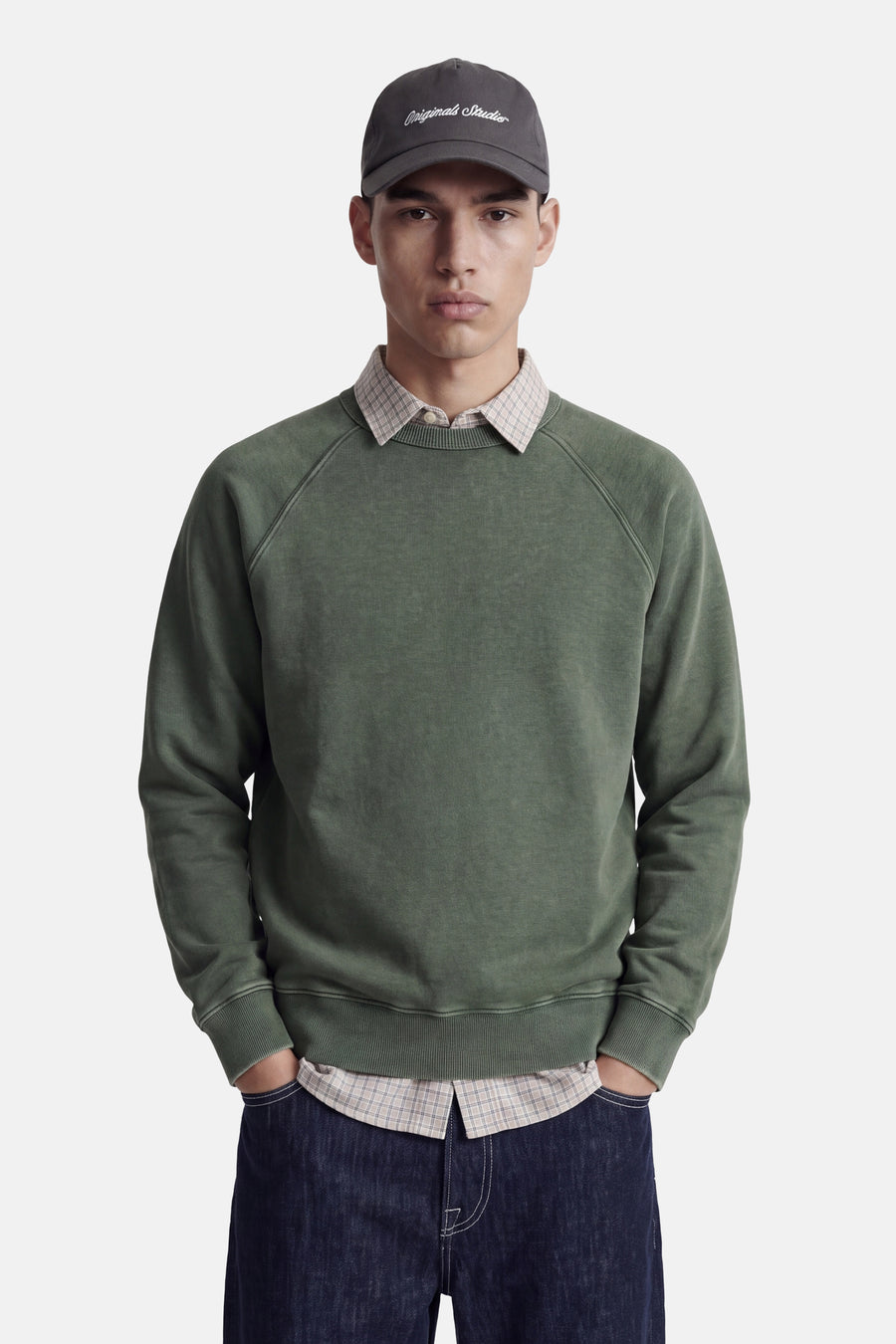 Sweat col O vert - ORIGINALS BY JACK & JONES