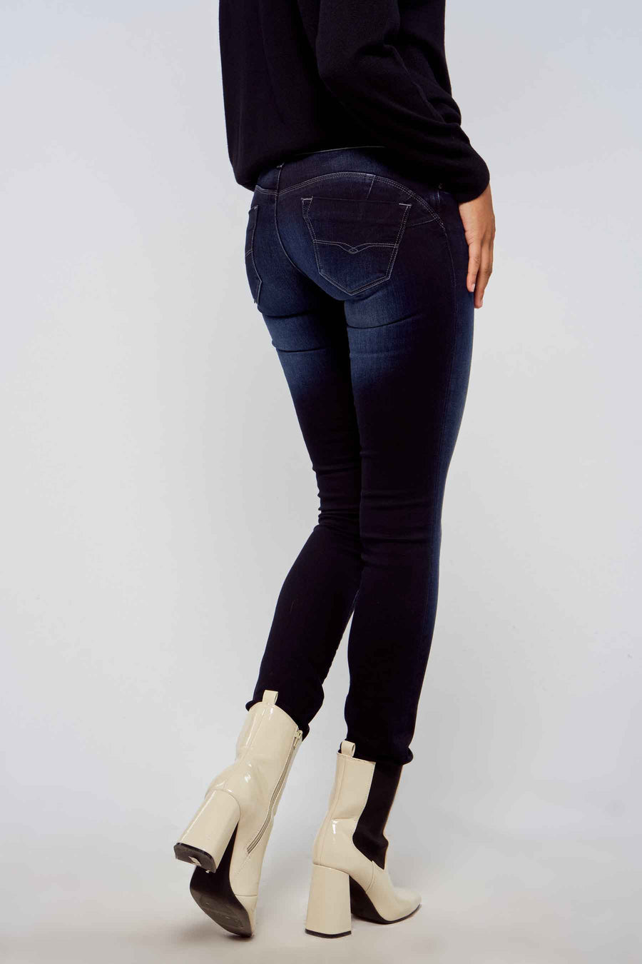 Jean slim - denim bleu marine