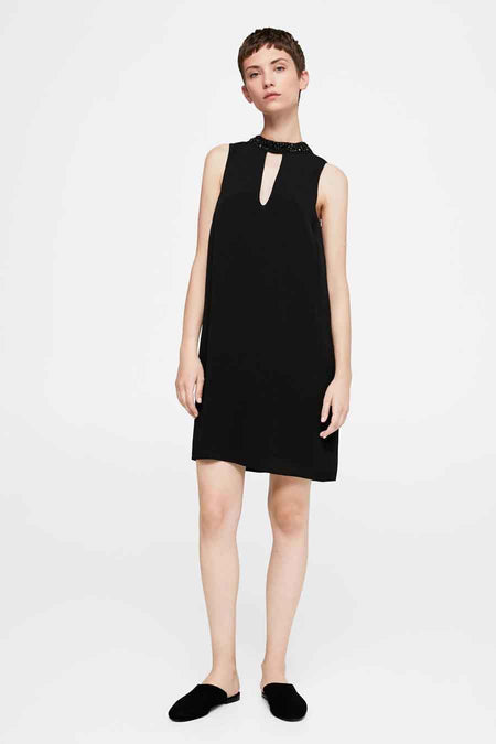 Robe courtes noir - MANGO