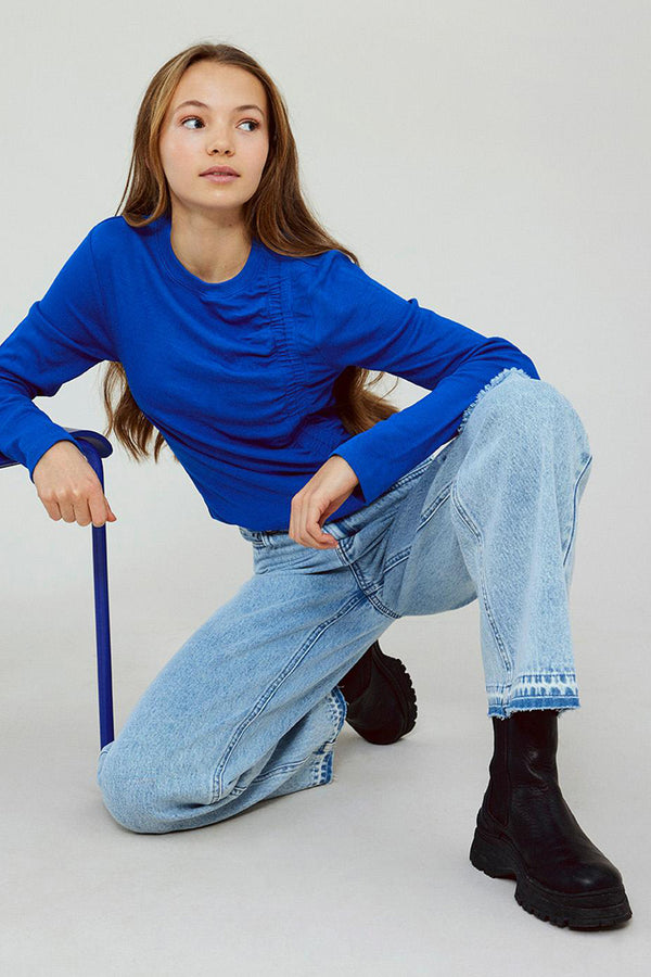 Jeans wide Mid blue denim - LMTD