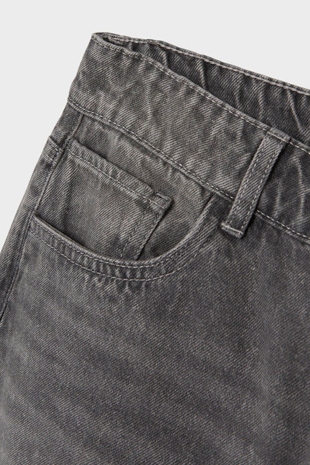 Jeans straight Light grey denim - LMTD