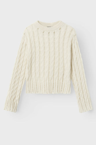 Pull à col rond - beige