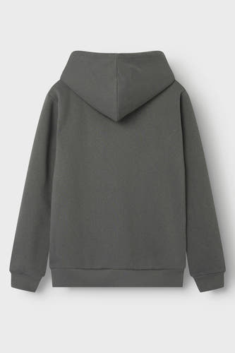 Gilet gris avec capuche de LMTD, vue arrière.