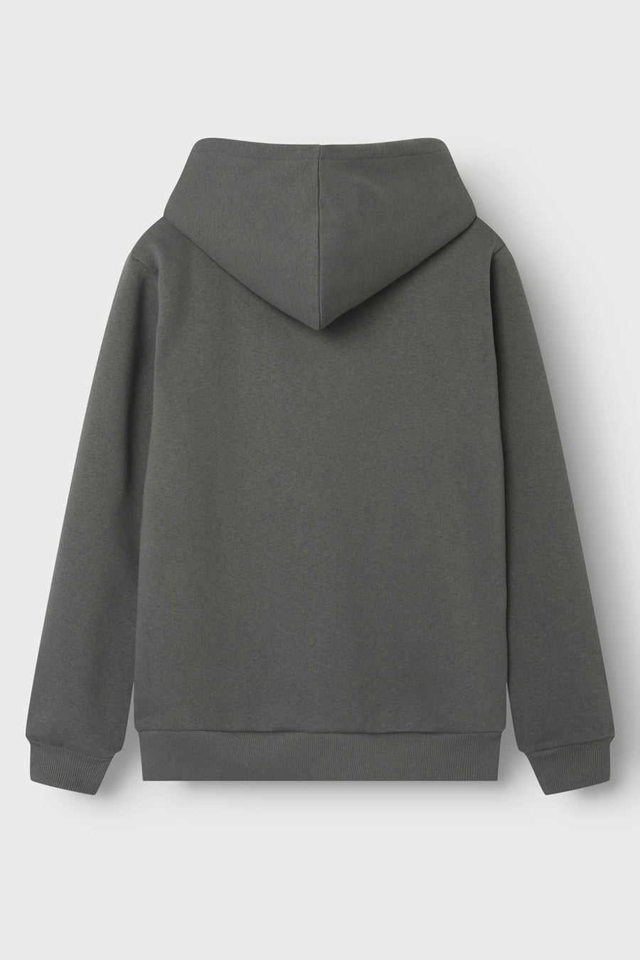 Gilet gris avec capuche de LMTD, vue arrière.