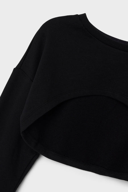 Pull col O Black denim - LMTD