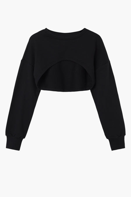 Pull col O Black denim - LMTD