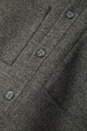 Grijs overhemd met lange mouwen van LMTD, met knopen en een zachte textuur.