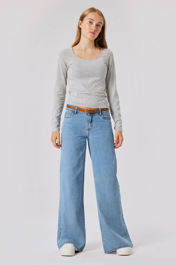 Jeans wide Light blue denim - LMTD