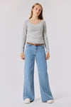 Jeans wide Light blue denim - LMTD