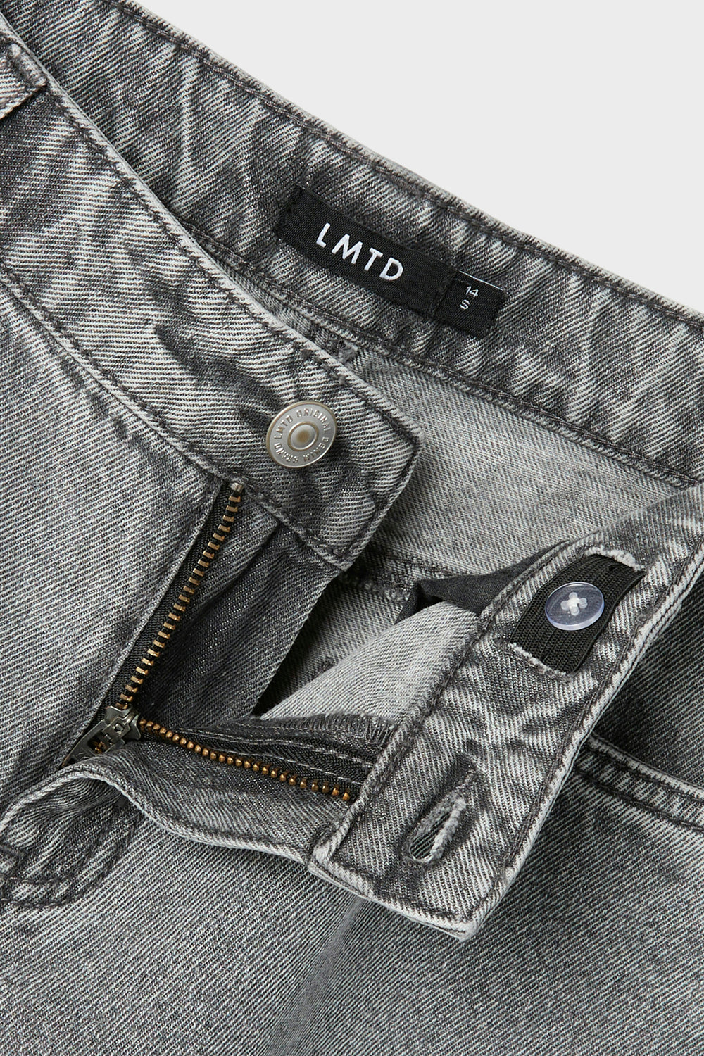 Jeans wide Light grey denim - LMTD