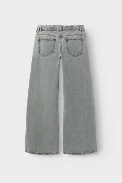Jeans wide Light grey denim - LMTD