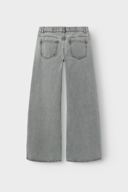 Jeans wide Light grey denim - LMTD
