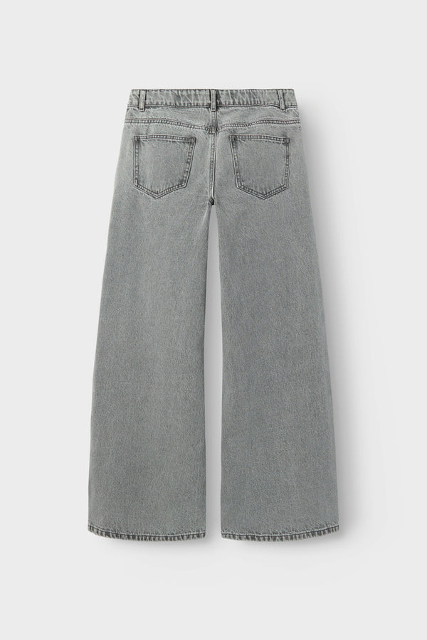 Jeans wide Light grey denim - LMTD